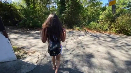 Four guys picked up a girl on the street and fucked her in an abandoned house. Part 1